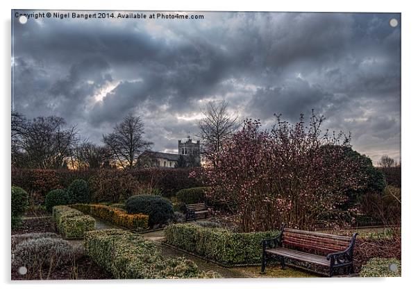 Waltham Abbey Gardens Acrylic by Nigel Bangert