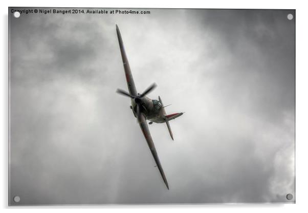   Mark 1 Hawker Hurricane Acrylic by Nigel Bangert