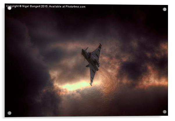  Eurofighter Typhoon Acrylic by Nigel Bangert