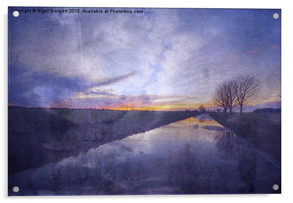  Sunset Flood Acrylic by Nigel Bangert