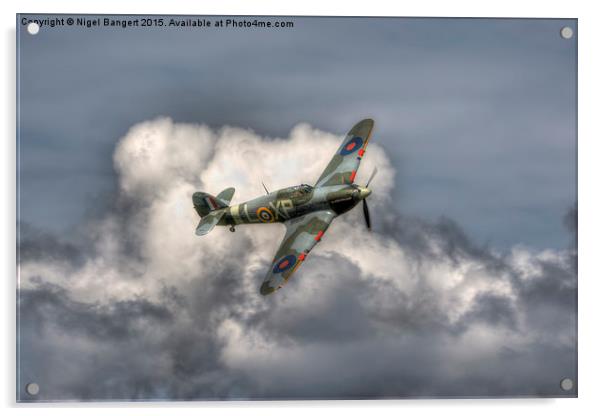  Hawker Hurricane Mk IIB BE505 Acrylic by Nigel Bangert