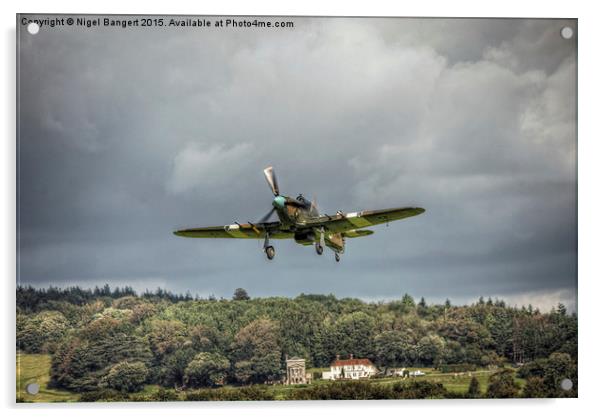  Hawker Hurricane Mk IIc PZ865 Acrylic by Nigel Bangert