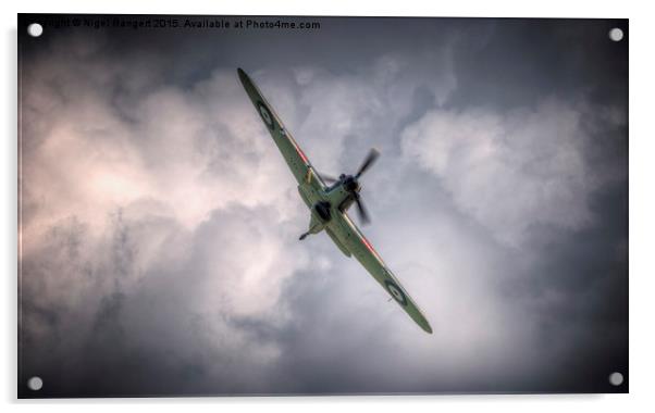  Hawker Hurricane Acrylic by Nigel Bangert