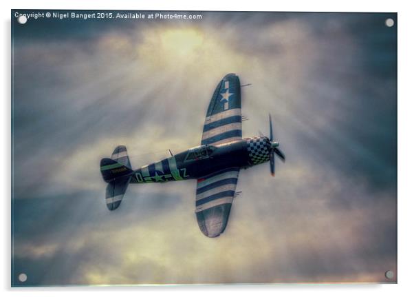  P47 Thunderbolt SNAFU Acrylic by Nigel Bangert