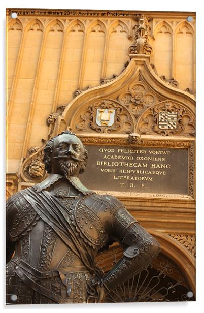 Earl of Pembroke Guarding the Bodlian Acrylic by Terri Waters