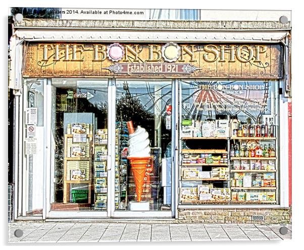 The Bon Bon Shop Torquay Acrylic by Terri Waters