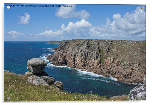  Lands End from Gwennap Head Acrylic by Terri Waters