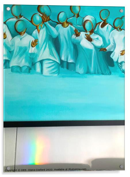 Prisms point to "Unison"  Acrylic by DEE- Diana Cosford