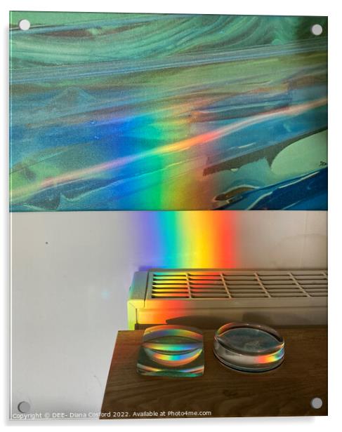 Todays prism rays enhance prisms of years ago Acrylic by DEE- Diana Cosford