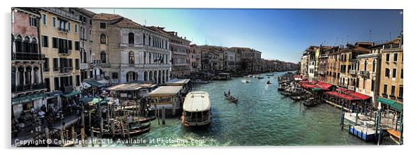 Venice Panorama Acrylic by Colin Metcalf