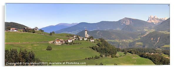 Mittelberg Panorama Acrylic by Colin Metcalf