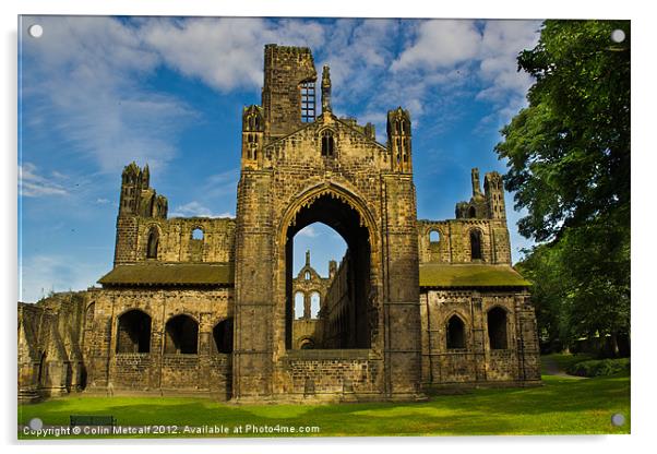 Kirkstall Abbey #4 Acrylic by Colin Metcalf