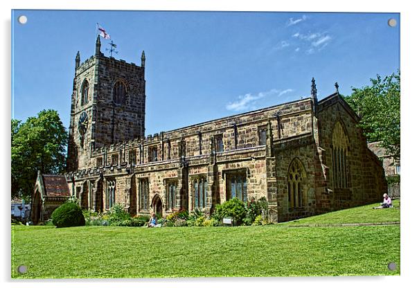  Skipton Parish Church Acrylic by Colin Metcalf