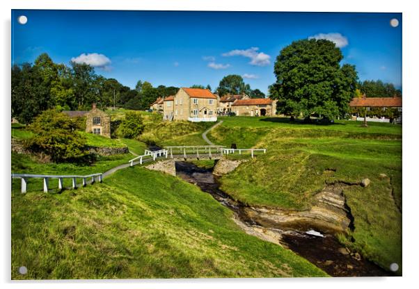 Hutton le Hole Acrylic by Colin Metcalf