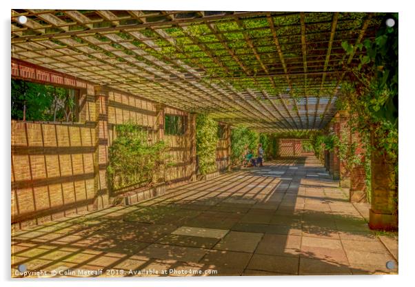 The Sun Pavilion Terrace Acrylic by Colin Metcalf