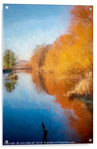 Winter Sun on the Aire Acrylic by Colin Metcalf