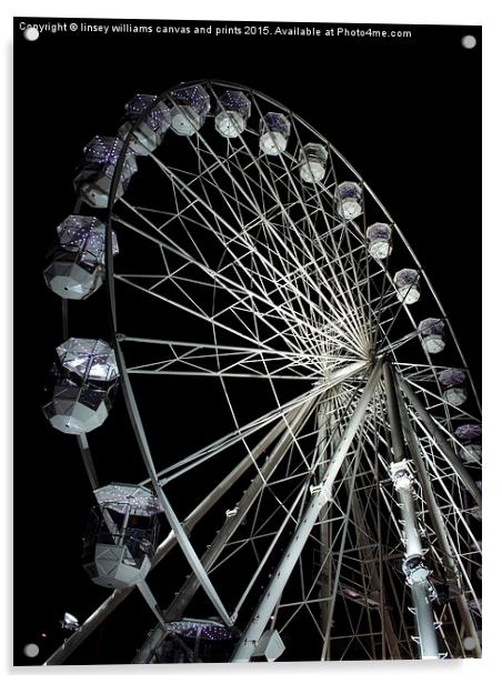 Leicester's Big Wheel 2 Acrylic by Linsey Williams