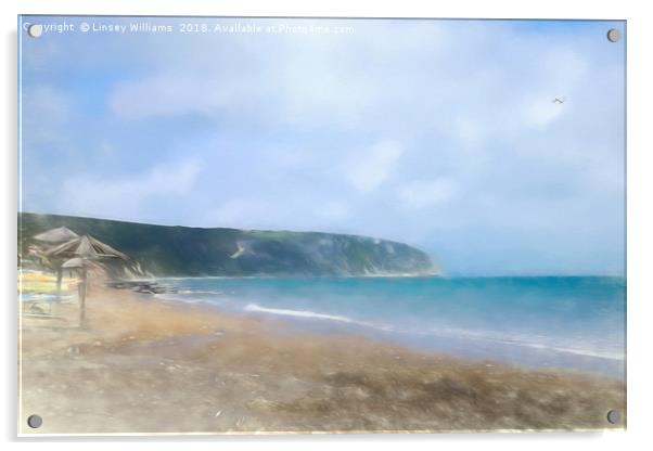 Swanage Impressions Acrylic by Linsey Williams
