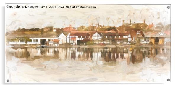 Fairhaven Lake Near Lytham St. Annes Acrylic by Linsey Williams