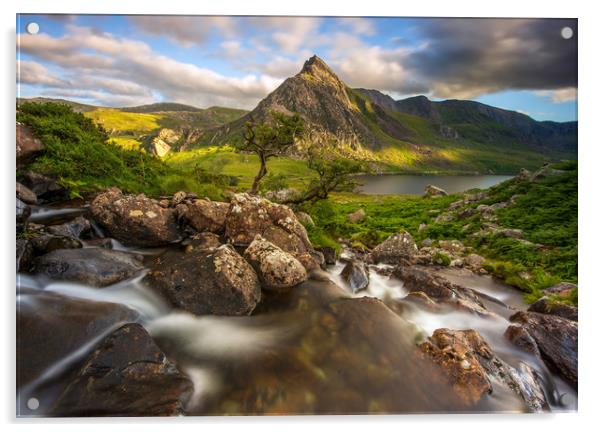 Tryfan and Ogwen Valley Snowdonia North Wales with Acrylic by J.Tom L.Photography