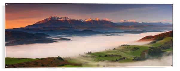 The Tatra Mountains  Acrylic by J.Tom L.Photography