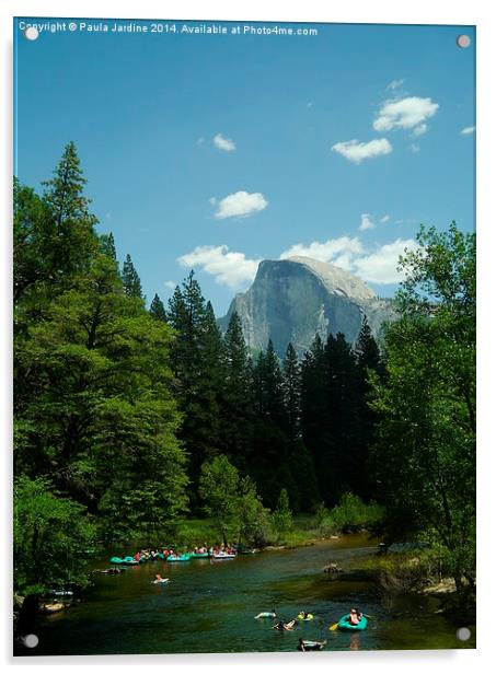  Half Dome at Yosemite National Park Acrylic by Paula Jardine