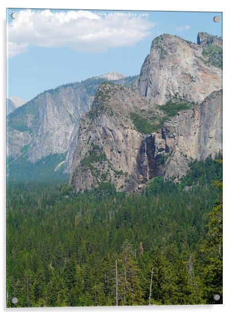 Viewpoint from Half Dome at Yosemite National Park Acrylic by Paula Jardine