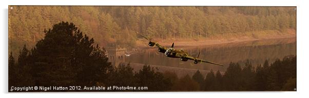 Lancaster Over The Dams Acrylic by Nigel Hatton