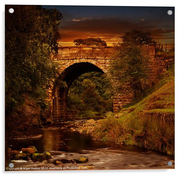 Alport Bridge Acrylic by Nigel Hatton