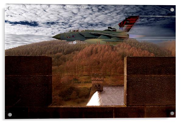 Tornado At Derwent Dam Acrylic by Nigel Hatton