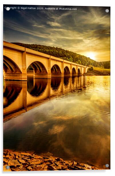 Sun Rise at Ladybower Reservoir Acrylic by Nigel Hatton