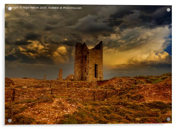 Tin Mine Workings Acrylic by Nigel Hatton