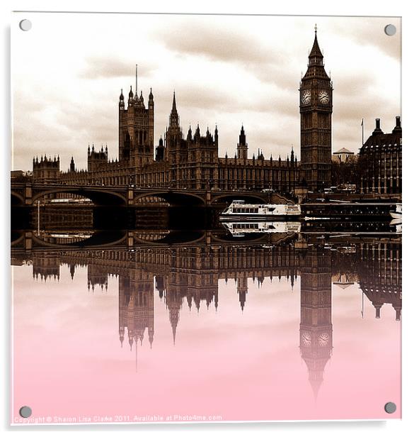 Westminster Pink Acrylic by Sharon Lisa Clarke
