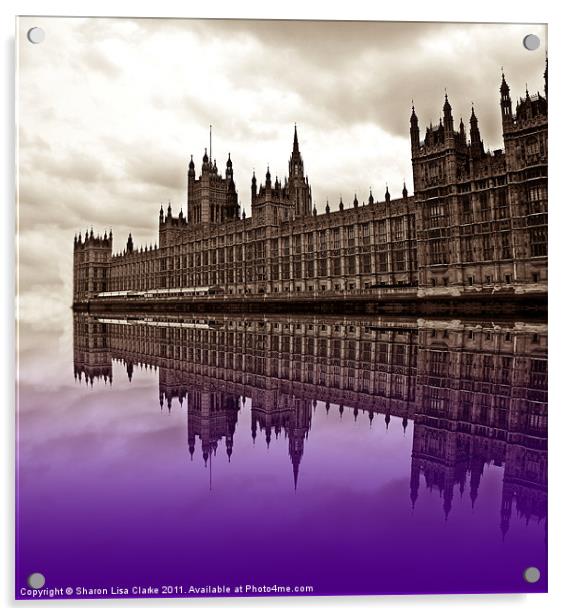 Westminster reflections Acrylic by Sharon Lisa Clarke