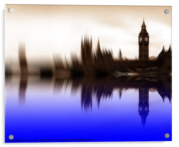 Blurred politics Acrylic by Sharon Lisa Clarke