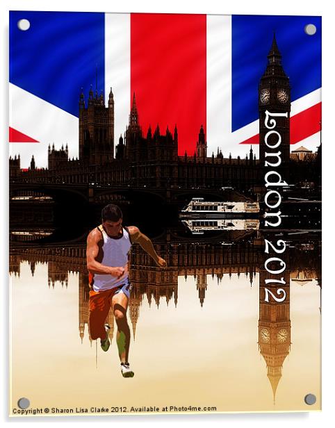 London olympics (portrait) Acrylic by Sharon Lisa Clarke