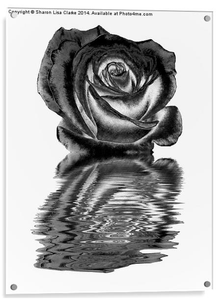 Chrome rose Acrylic by Sharon Lisa Clarke