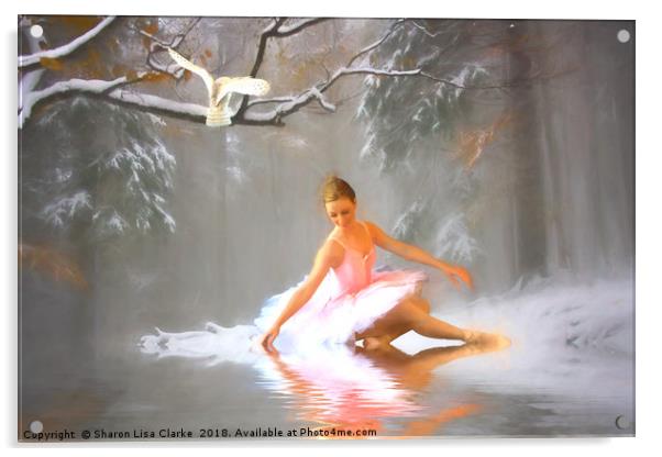 Winter dancer Acrylic by Sharon Lisa Clarke