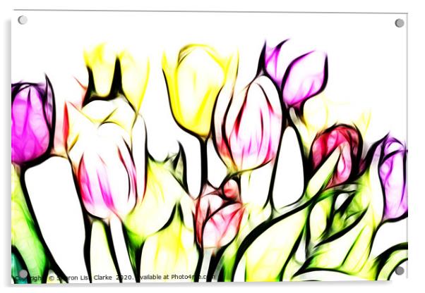 Tulip Brights Acrylic by Sharon Lisa Clarke