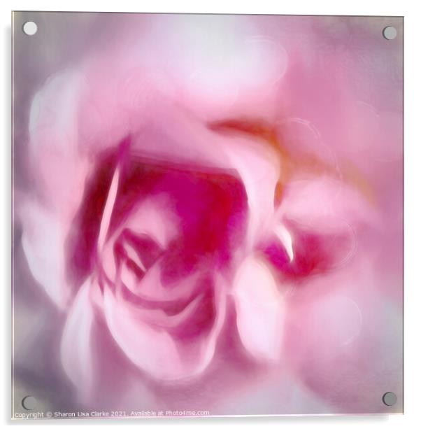 Rose Melts Acrylic by Sharon Lisa Clarke