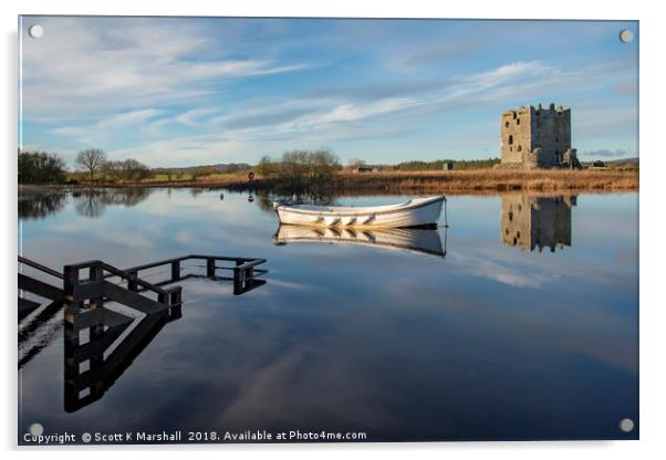 Threave on the Diagonal Acrylic by Scott K Marshall