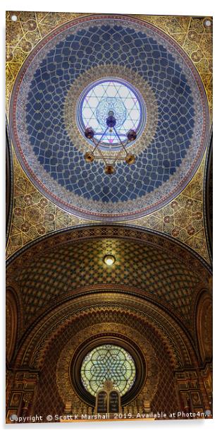 Spanish Synagogue Acrylic by Scott K Marshall