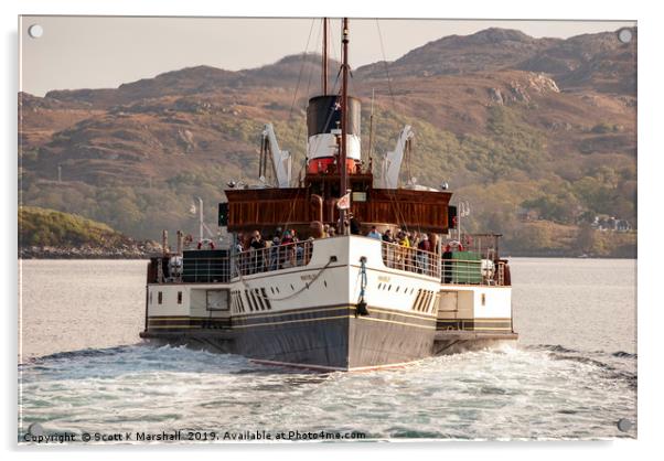 Waverley Head On Acrylic by Scott K Marshall