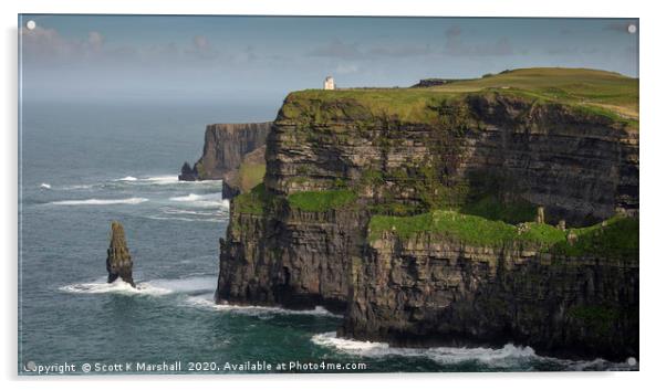 Cliffs of Moher Acrylic by Scott K Marshall