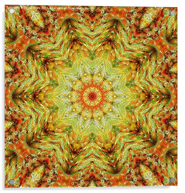 Tinsel Kaleidoscope Acrylic by Laura Jarvis