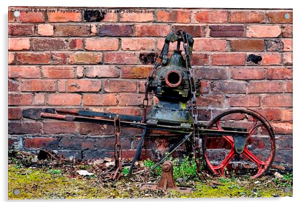 Old machinery Blist Hill Telford Acrylic by Andrew Poynton
