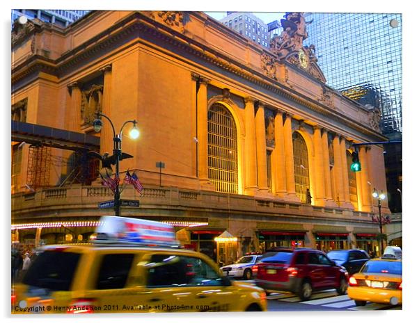 Grand Central  Station Acrylic by Henry Anderson