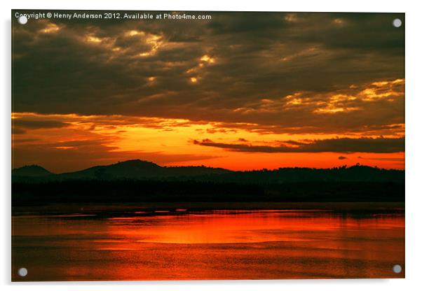 Sunrise At The Nile Day 2 Acrylic by Henry Anderson