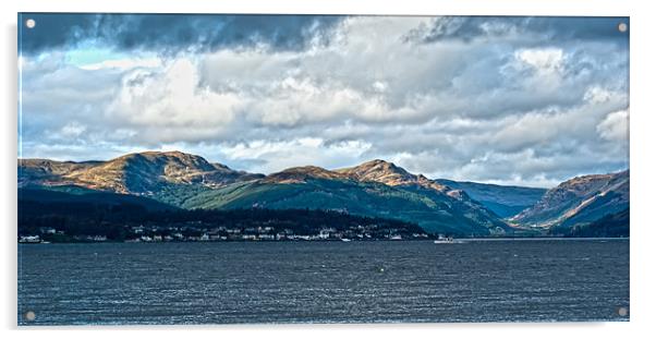 View Over Dunoon Acrylic by Grant Paterson