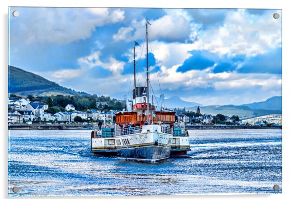 PS Waverley Dunoon Acrylic by Valerie Paterson